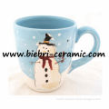 christmas stoneware coffee and tea cups and mugs